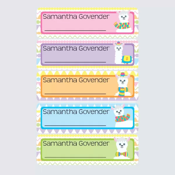 Small Book Labels – La La Llama