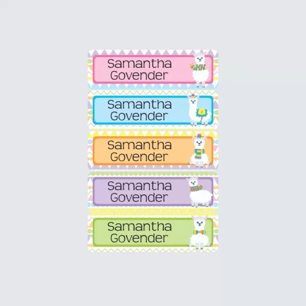 Small Name Labels – La La Llama