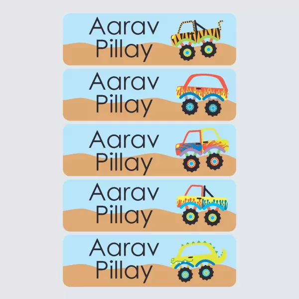 Large Name Labels – Monster Movers