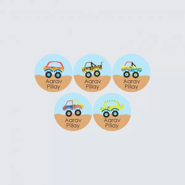 Small Round Labels – Monster Movers
