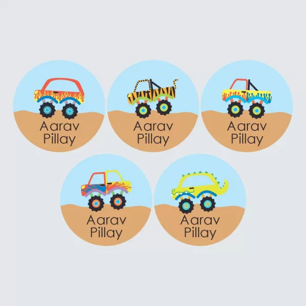 Large Round Labels – Monster Movers