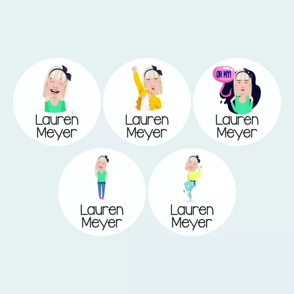 Large Round Labels