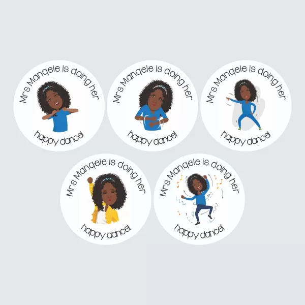Personalised Avatar Stickers – Large