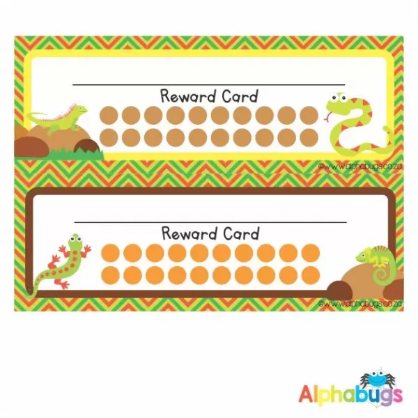 School Reward Cards – Creeping Critters