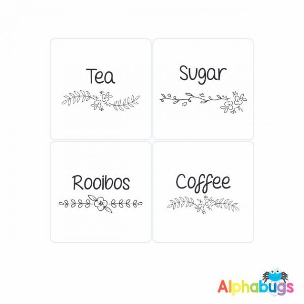 Canister Labels – Lydia (Black & White)