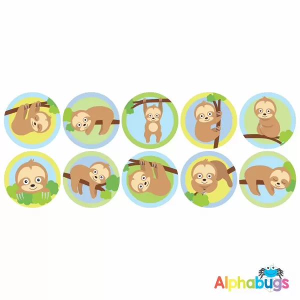 Themed Stickers – A Slumber of Sloths 1