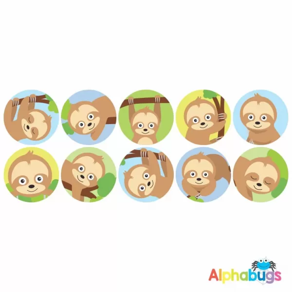 Themed Stickers – A Slumber of Sloths 2