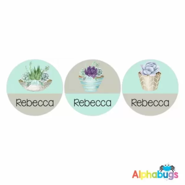 Large Round Labels – Rebecca
