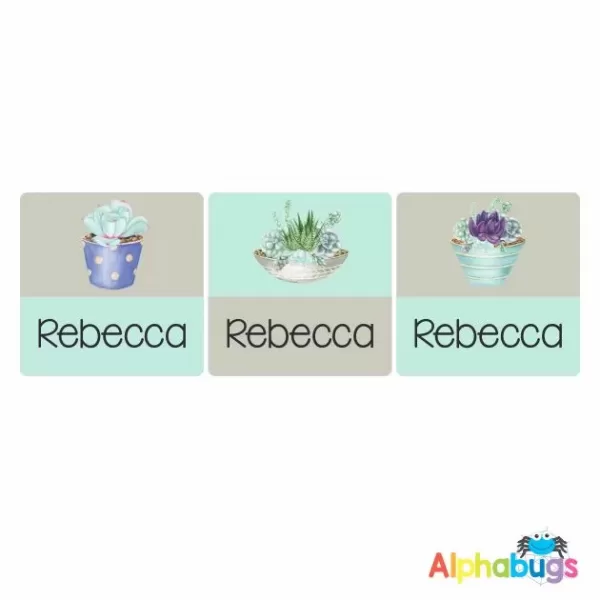 Square Labels – Rebecca