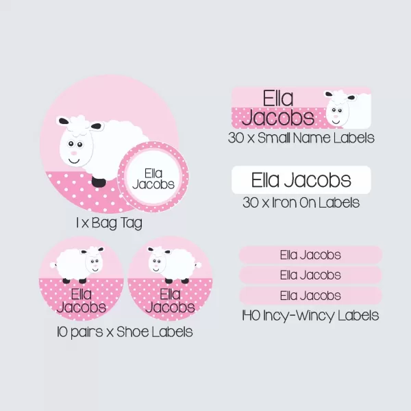 Essential Kids Label Pack – Little Lamb