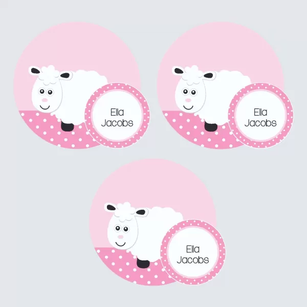 Zip Tags – Little Lamb