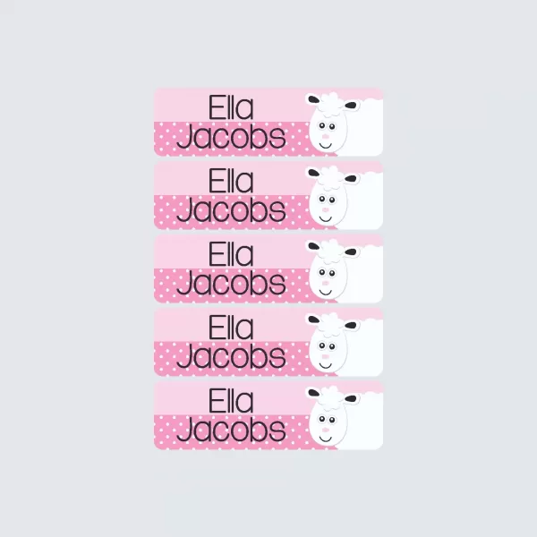 Small Name Labels – Little Lamb