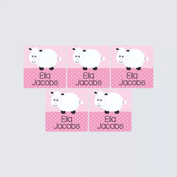 Square Labels – Little Lamb