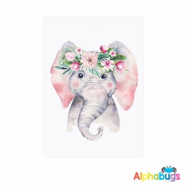 Wall Decor Flower Crown Panda Alphabugs