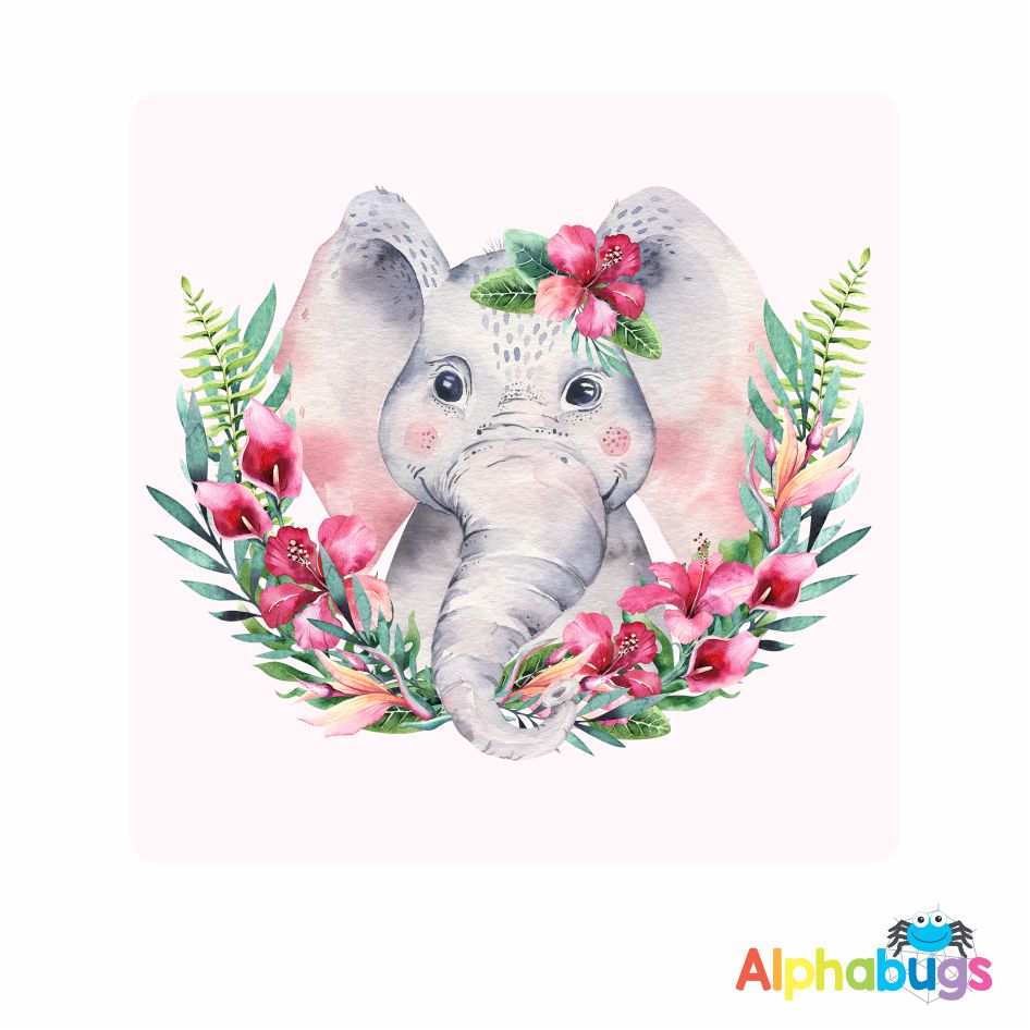 Wall Decor Blush Flower Crown Eli Alphabugs