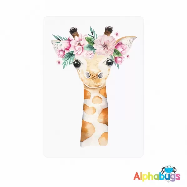 Wall Decor – Flower Crown Giraffe