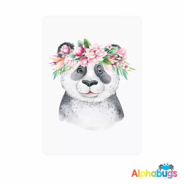 Wall Decor – Flower Crown Panda