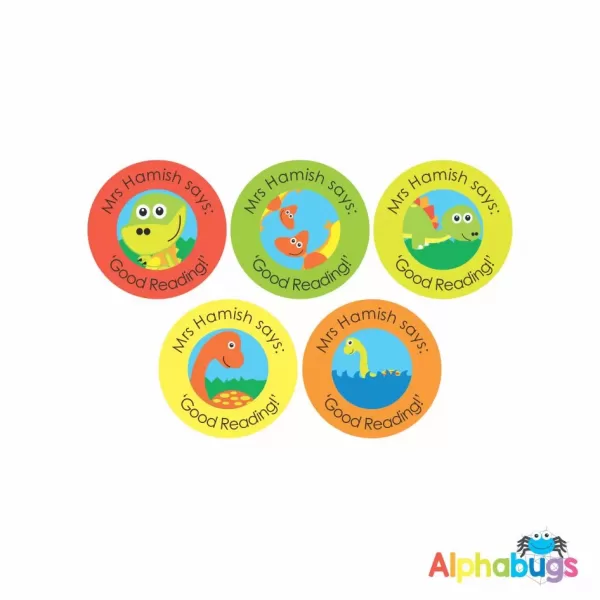 Pre-Designed Personalised Stickers – Dinoroars