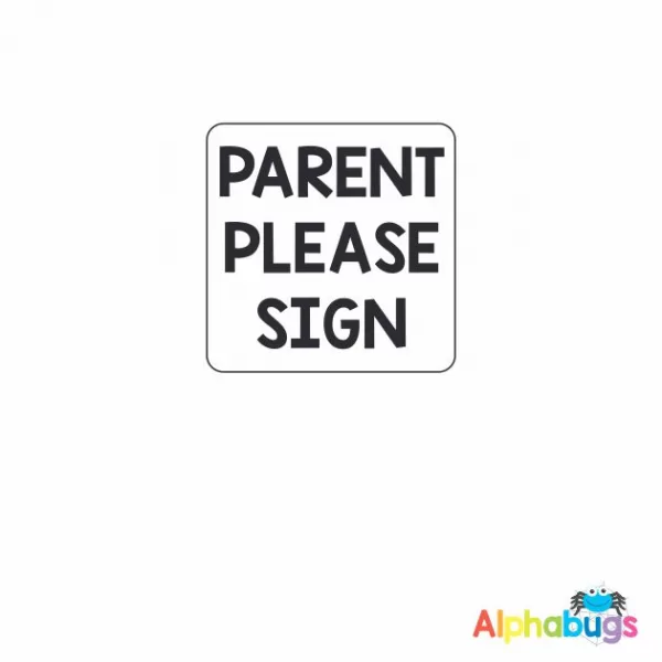 Parents Sign 3.2cm Stamp (Self-Inking)