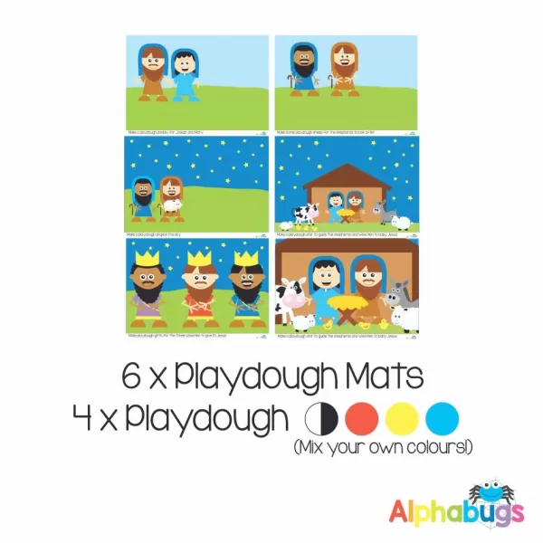 .Playdough Play Set – A Saviour is Born (6M+4D)