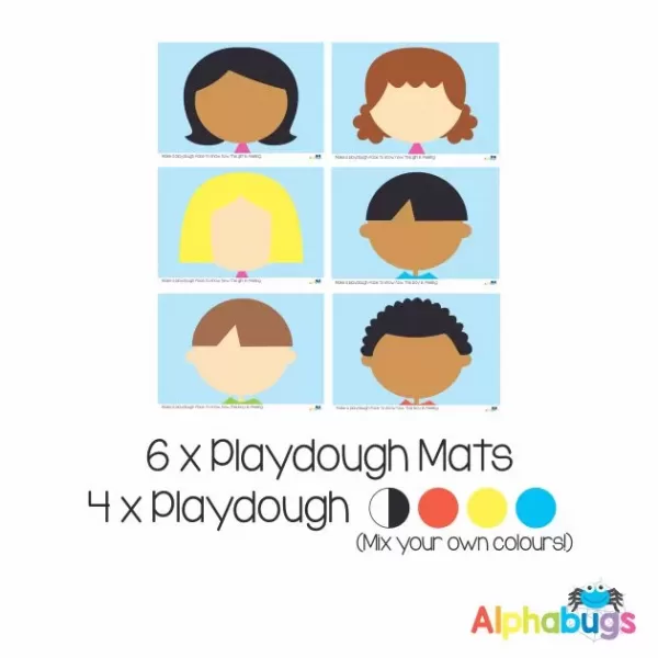 .Playdough Play Set – EMOTIONS 6 (6M+4D)