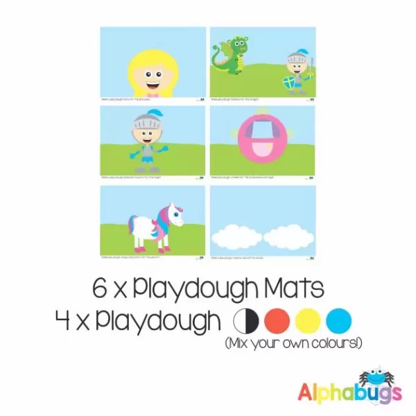 Playdough Play Set – Fairytale Fantasy 6 (6M+4D)