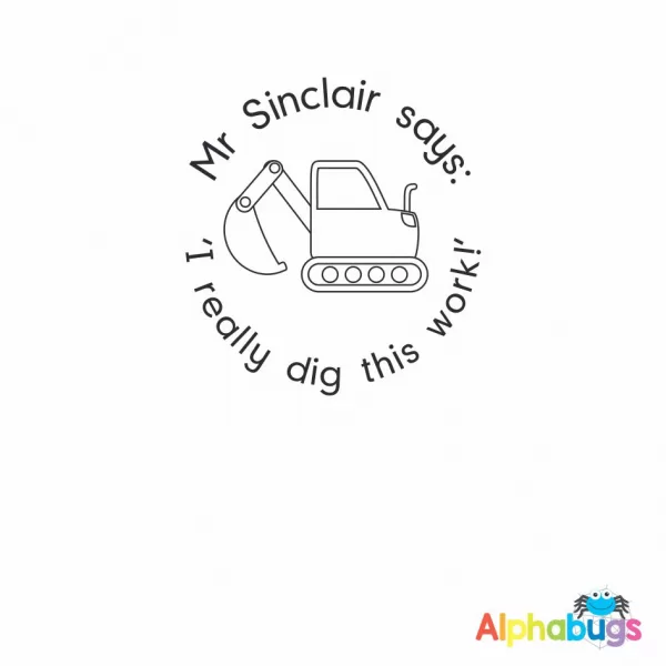 Personalised Self-Inking Stamp – Round 3cm