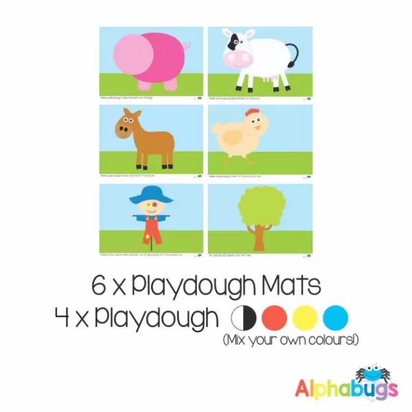 .Playdough Play Set – At the Farm (6M+4D)