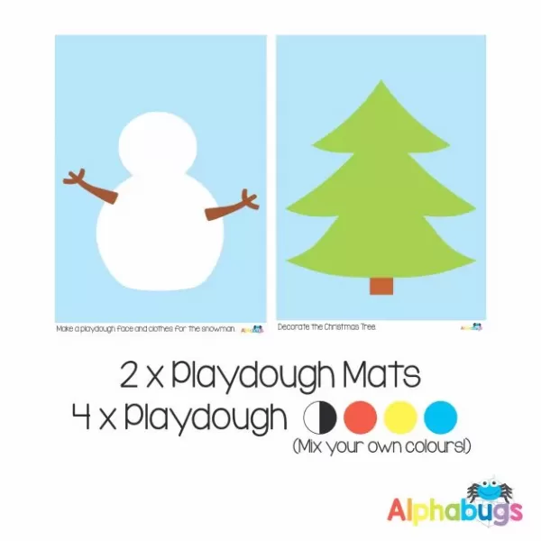 .Playdough Play Set – Christmas Characters (2M+4D)