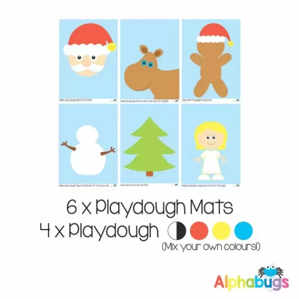 .Playdough Play Set – Christmas Characters (6M+4D)