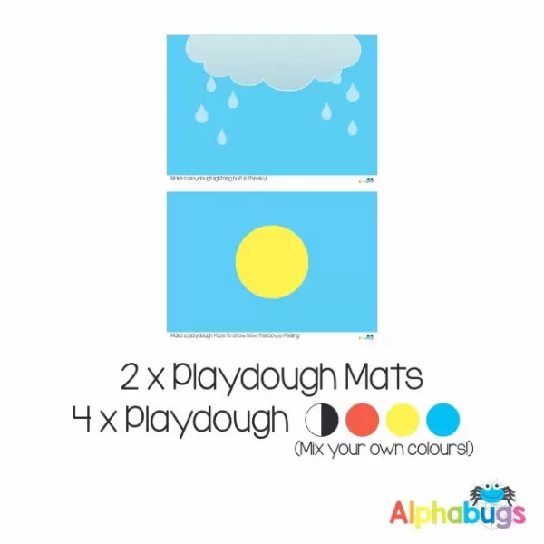 .Playdough Play Set – Come Rain Or Shine (2M+4D)