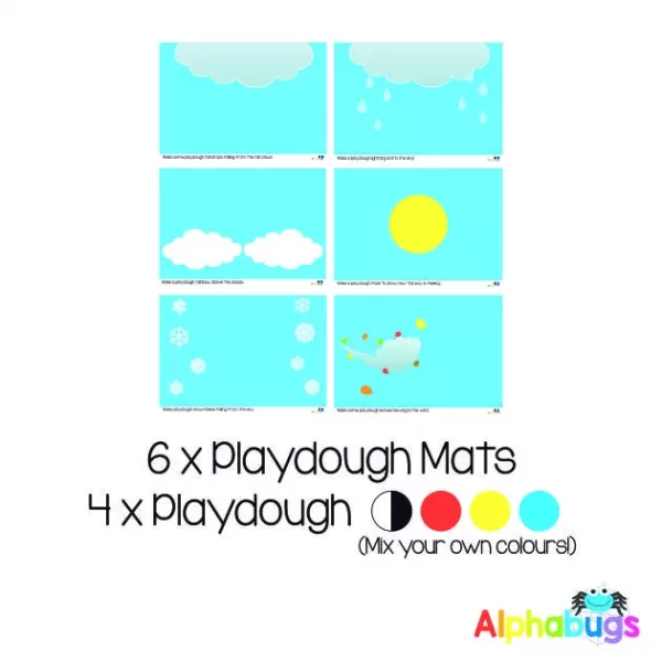 .Playdough Play Set – Come Rain Or Shine (6M+4D)