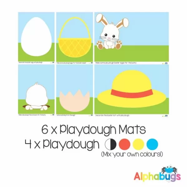 .Playdough Play Set – Easter Eggscapade (6M+4D)