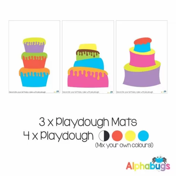 .Playdough Play Set – Make a cake 3 (3M+4D)
