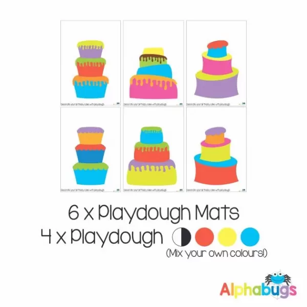 .Playdough Play Set – Make a cake 6 (6M+4D)