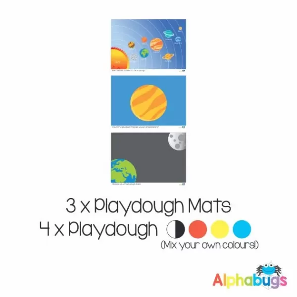 .Playdough Play Set – Outer Space 3 (3M+4D)