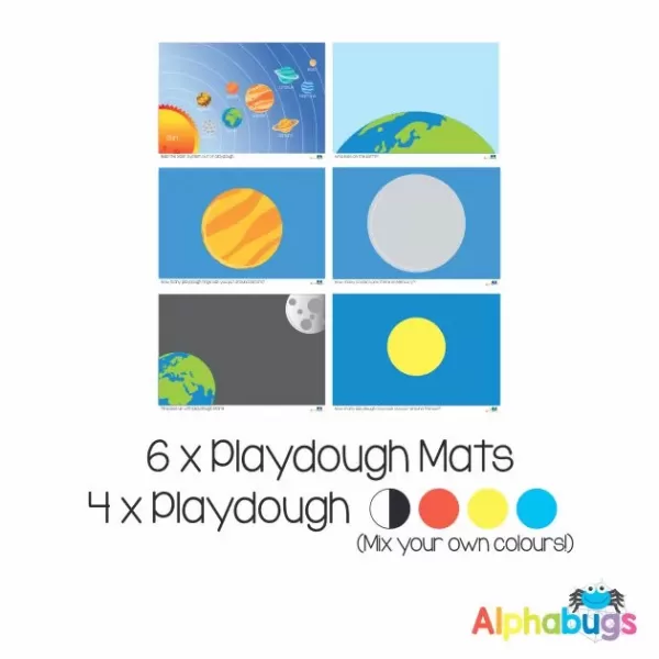 .Playdough Play Set – Outer Space 6 (6M+4D)