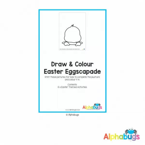 Home Printable – Colour n Draw Easter Eggscapade