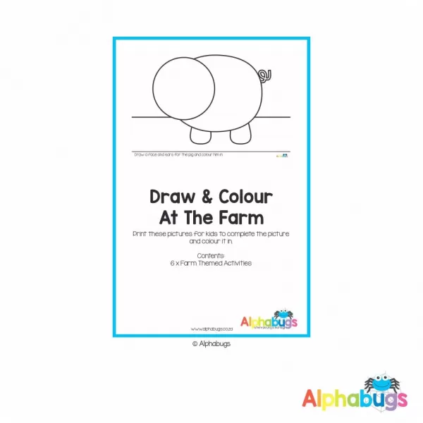 Home Printable – Colour n Draw At The Farm