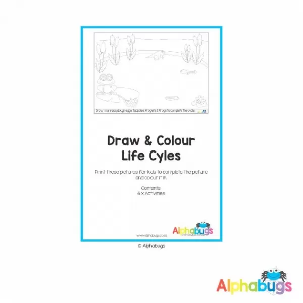 Home Printable – Colour n Draw Life Cycle