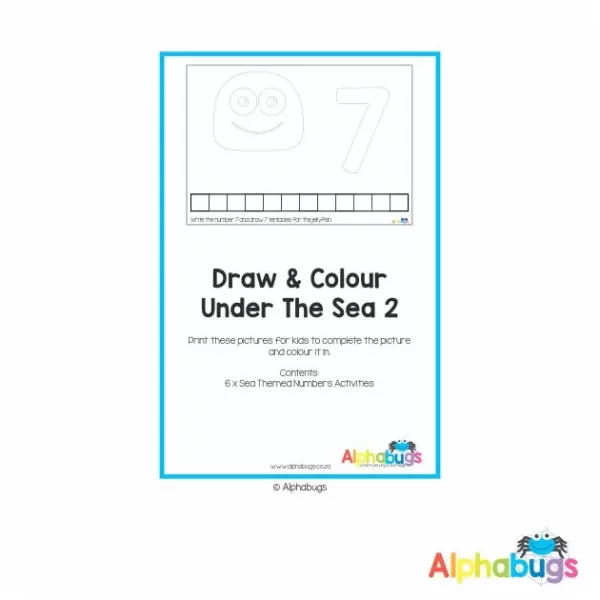 Home Printable – Colour n Draw Under The Sea 2
