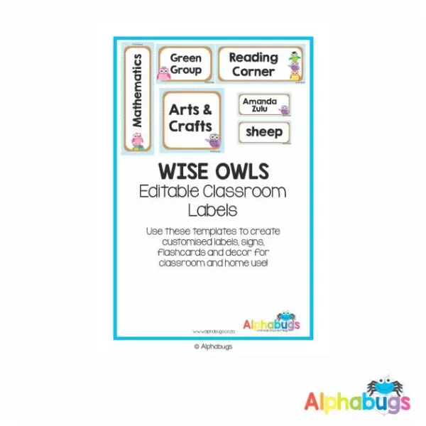 Classroom Decor – Wise Owls Labels