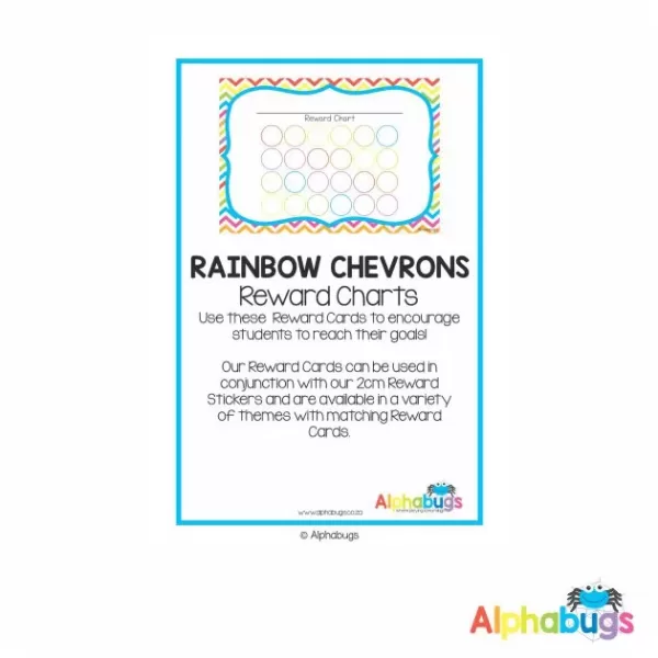 Classroom Decor -Rainbow Chevrons Reward Charts
