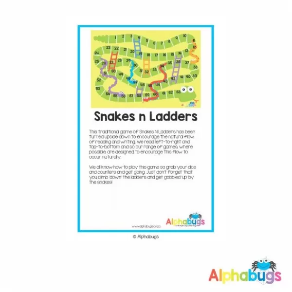 Home Printable – Snakes n Ladders