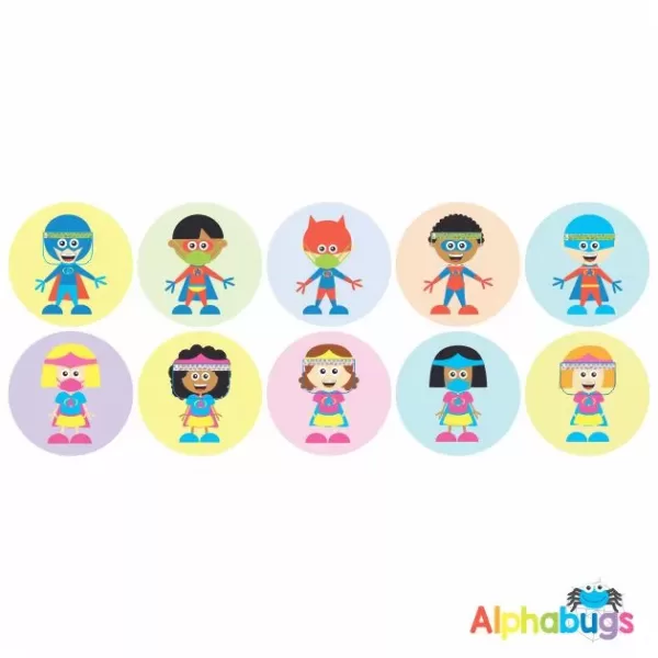 Themed Stickers – Covid Superkids