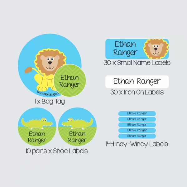 Essential Kids Label Pack – In The Wild