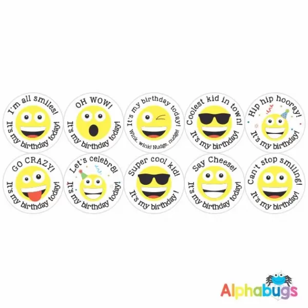 Birthday Stickers – Say Cheese