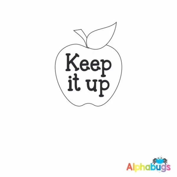 Keep It Up Apple 3cm Stamp