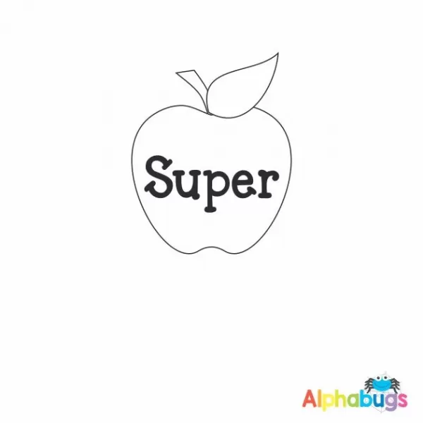 Super Apple 3cm Stamp