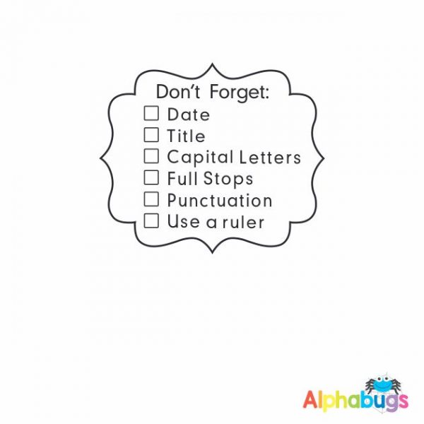 Don’t Forget Checklist
